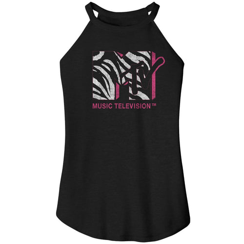 MTV Ladies Rocker Tank - Zebra