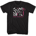 Zebra MTV t-shirt in black