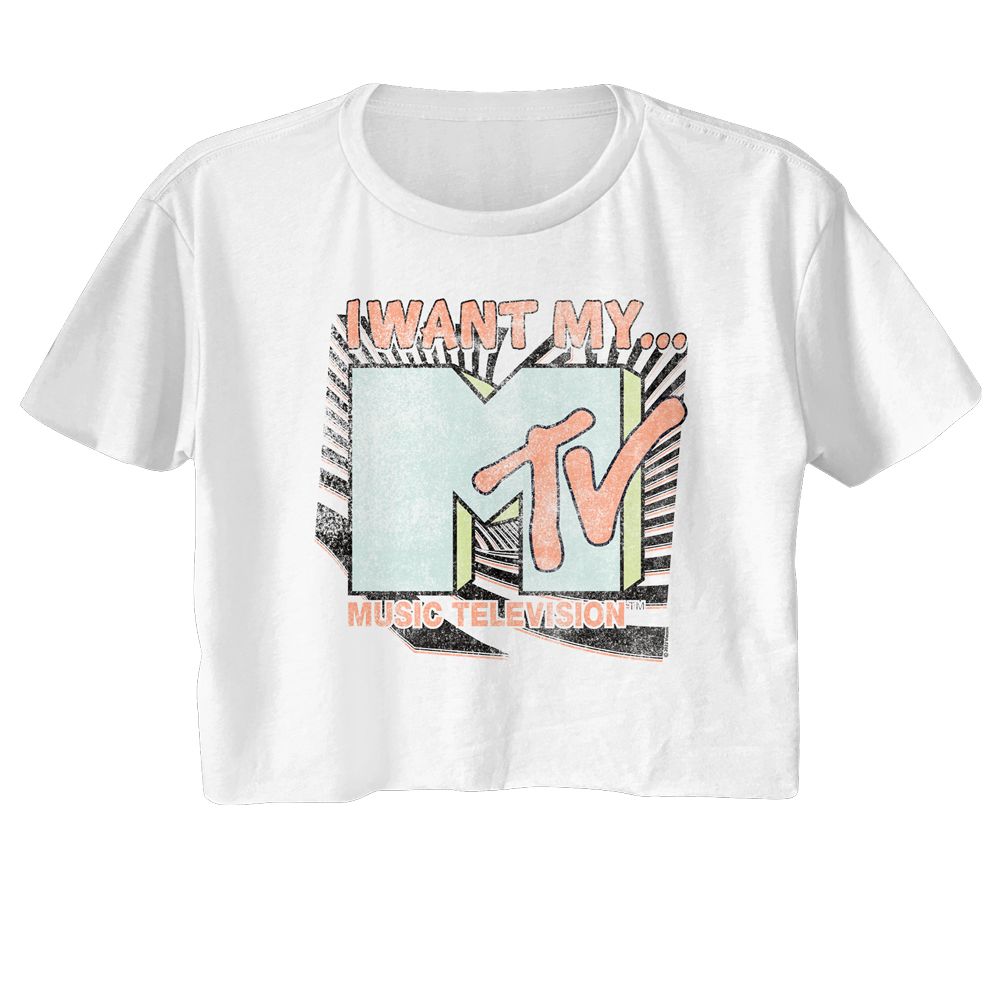MTV Ladies Crop Top - I Want My MTV