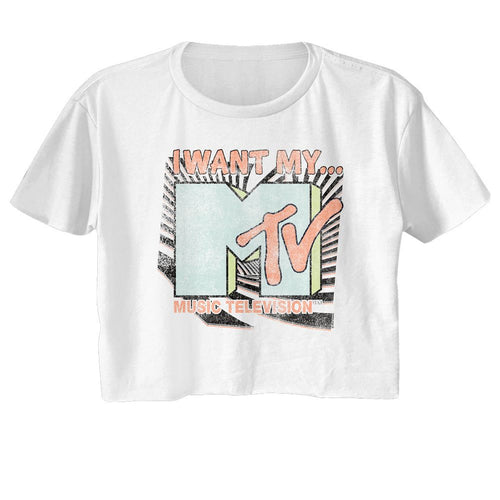 MTV Ladies Crop Top - I Want My MTV