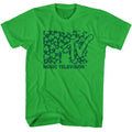 Clover Pattern MTV t-shirt in kelly green