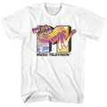Spring Break Airbrush MTV t-shirt in white