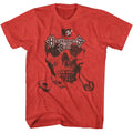 Headbangers Ball Skull MTV t-shirt in red heather