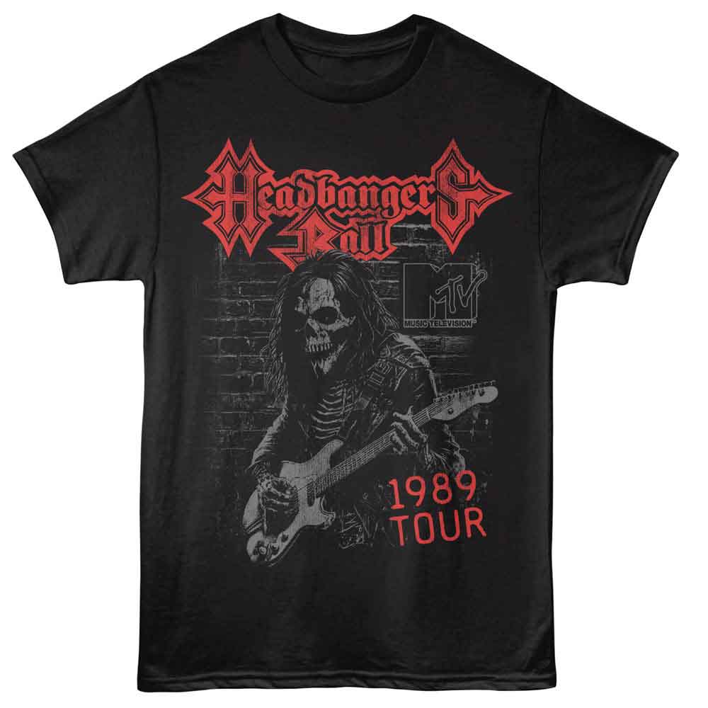 Skeleton Guitar MTV t-shirt in black