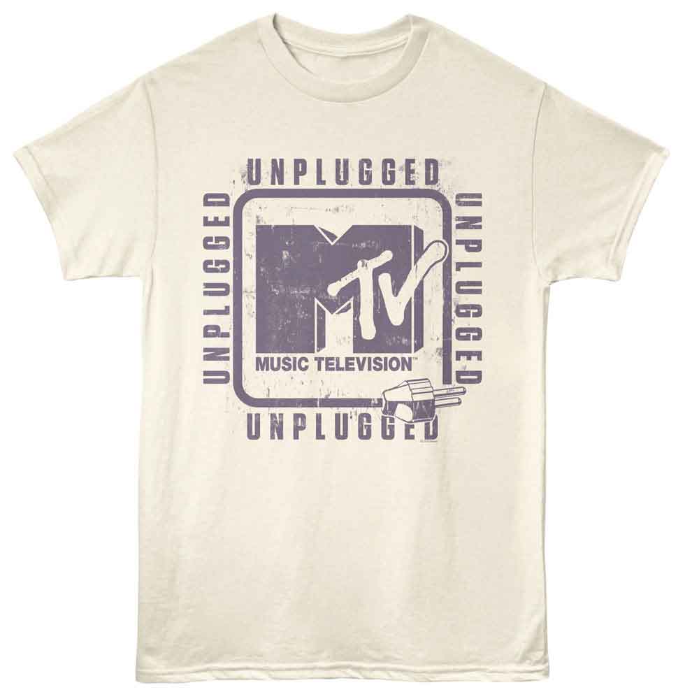 Unplugged Cord MTV t-shirt in natural