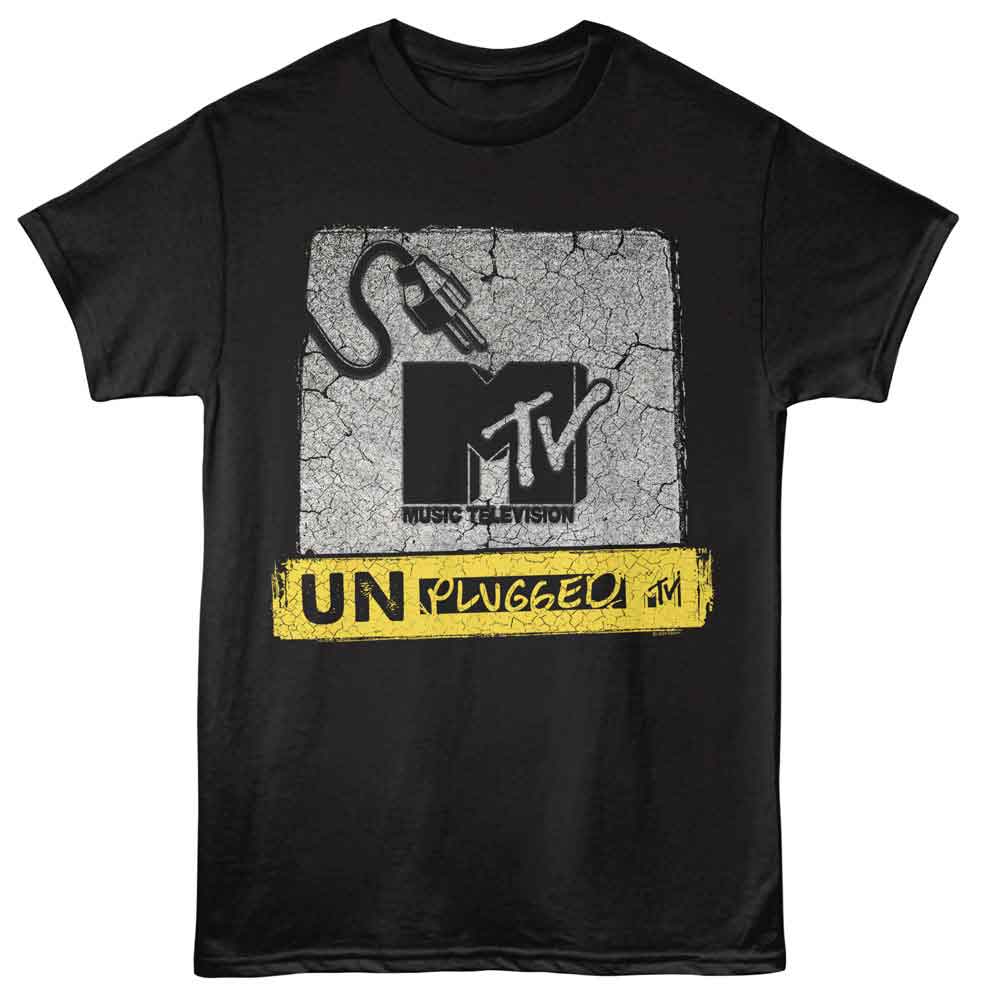 Cracked Background MTV t-shirt in black