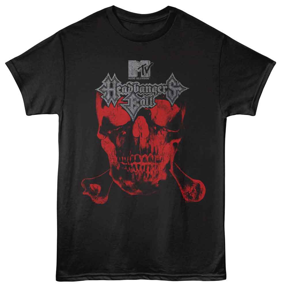 Headbangers Ball Skull Classic MTV t-shirt in black