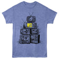 Wall of TVs MTV t-shirt in light blue heather