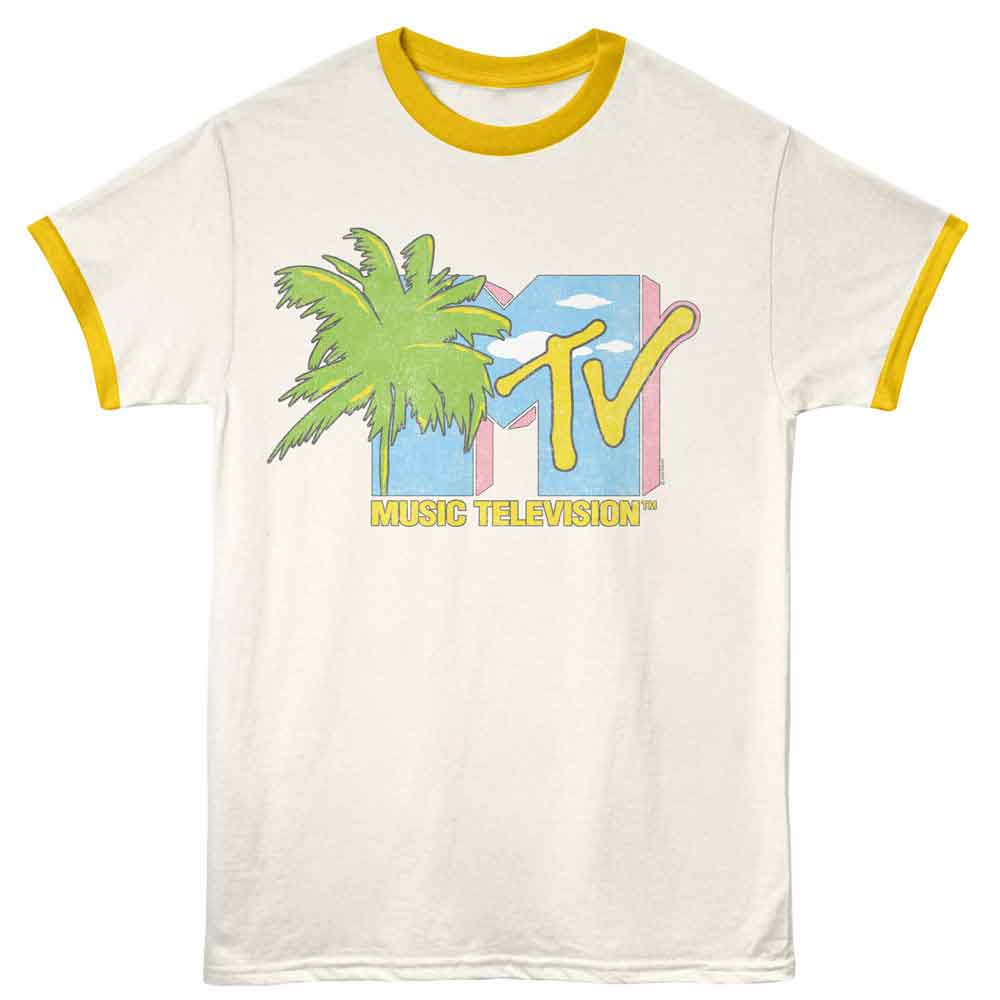 MTV Ringer T-Shirt - Palm Tree