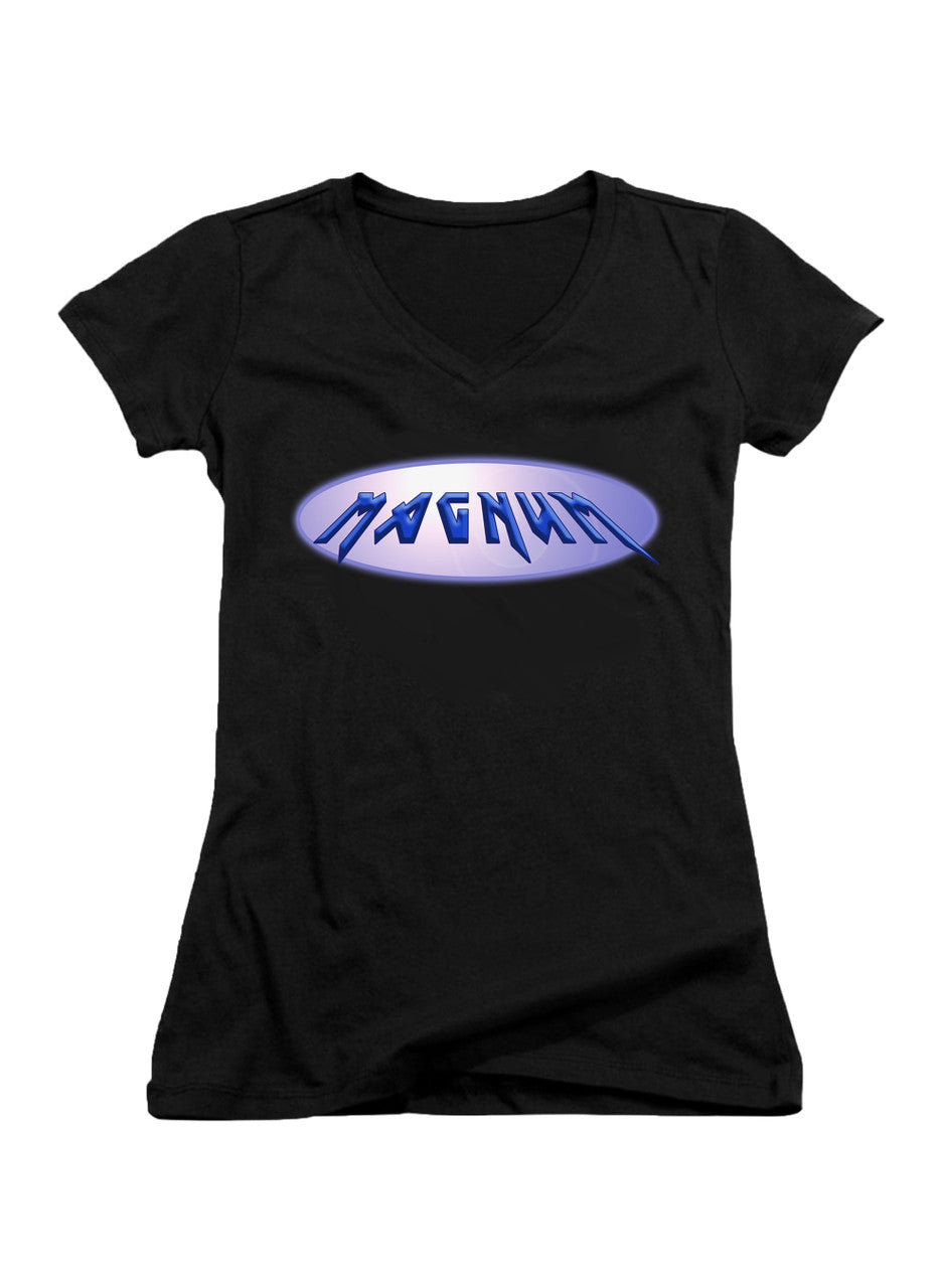 Black Magnum Juniors V-Neck T-Shirt