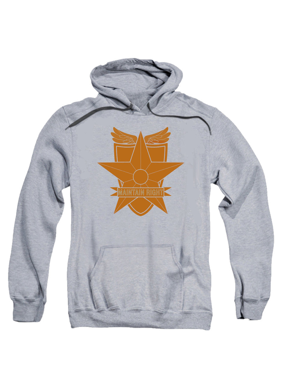 Gray Main Force Patrol Logo Hoodie