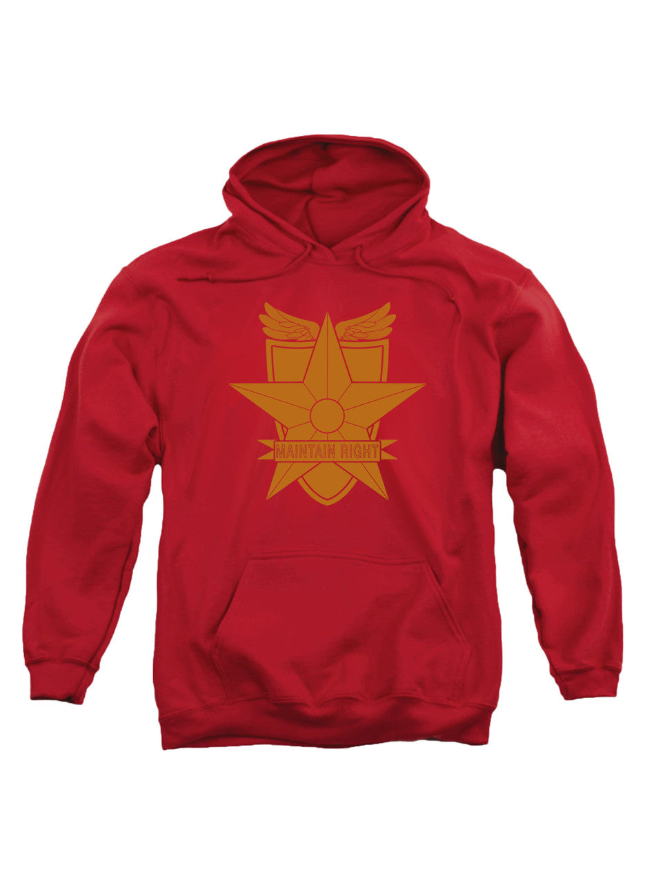 Red Main Force Patrol Logo Hoodie