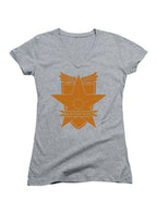 Gray Main Force Patrol Logo Juniors V-Neck T-Shirt
