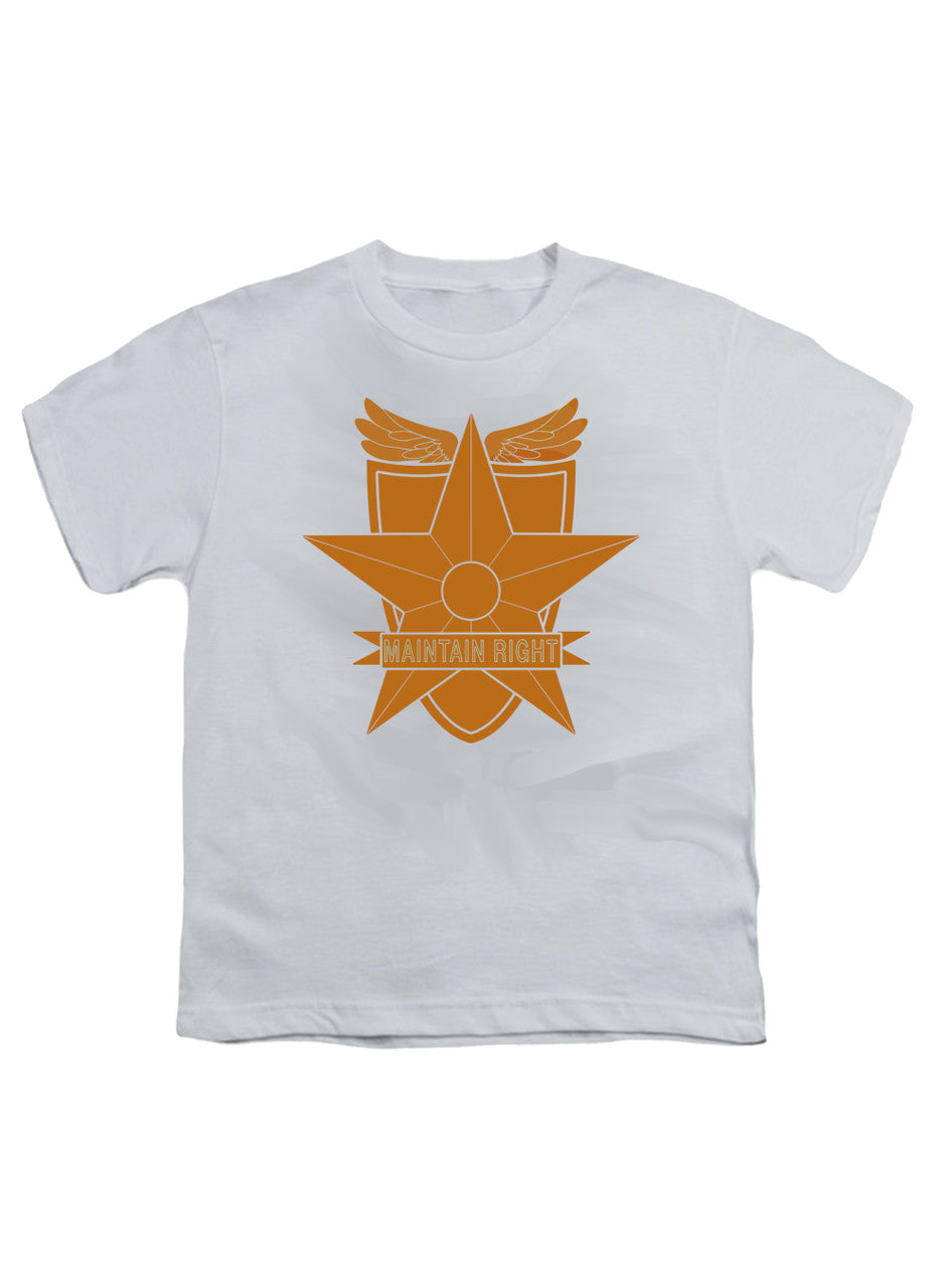 White Main Force Patrol Logo Youth/Toddler T-Shirt