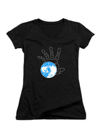 Black Majestic 12 Juniors V-Neck T-Shirt