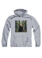 Gray Majestic Bear Hoodie
