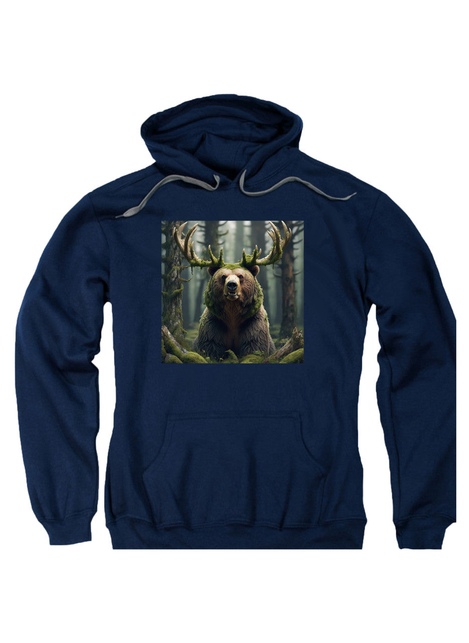 Navy Majestic Bear Hoodie