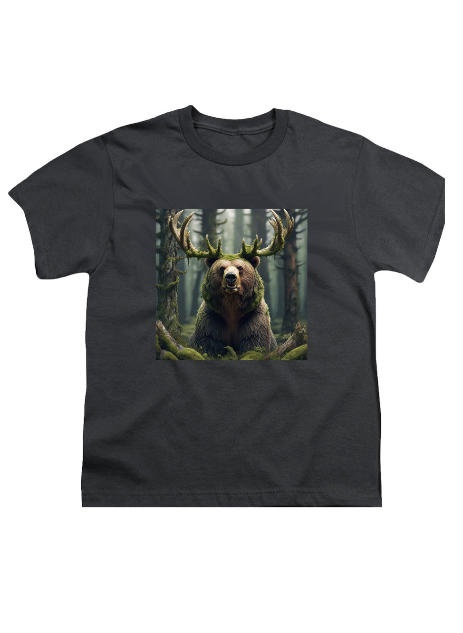 Charcoal Majestic Bear Youth/Toddler T-Shirt