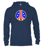 Navy Military Logo Hoodie