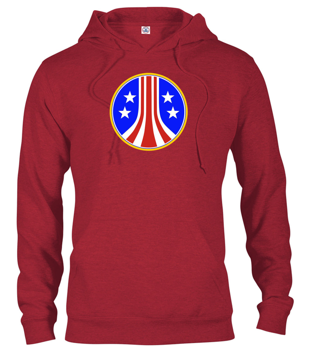 Red Military Logo Hoodie