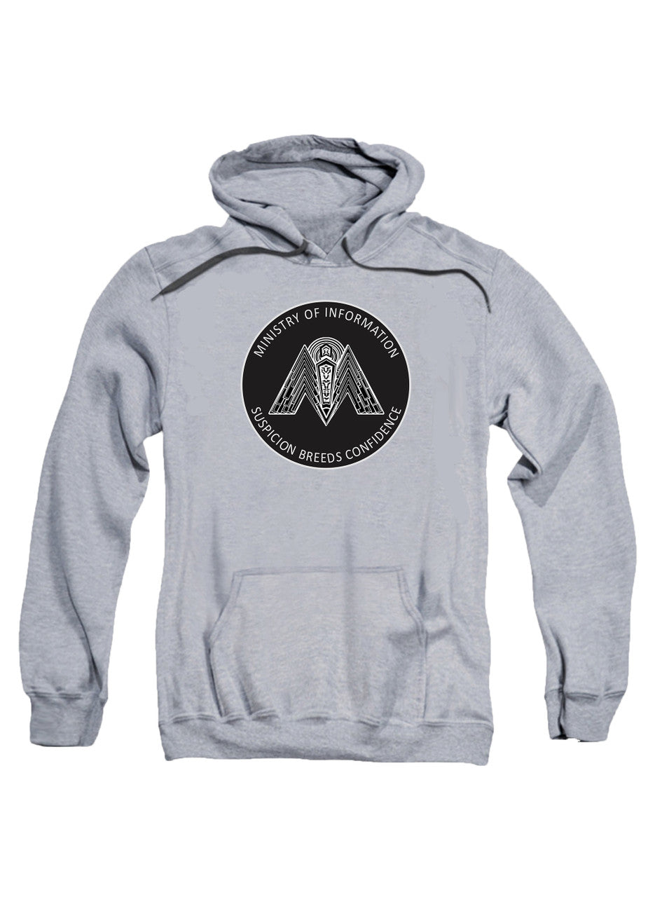 Gray Ministry of Information Circle Hoodie