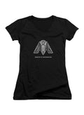 Black Ministry of Information Juniors V-Neck T-Shirt