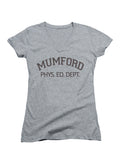 Gray Mumford Juniors V-Neck T-Shirt
