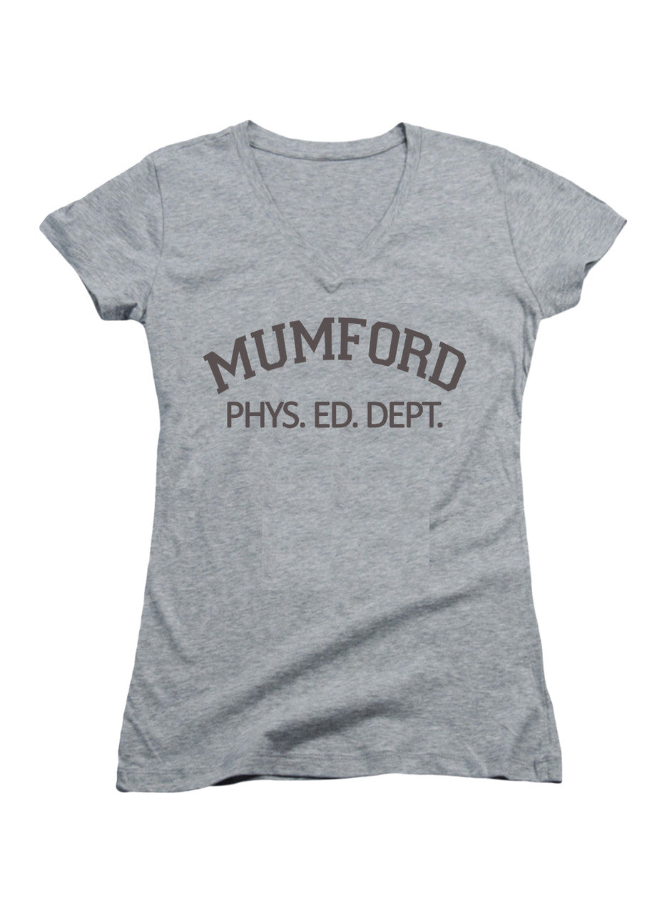 Gray Mumford Juniors V-Neck T-Shirt