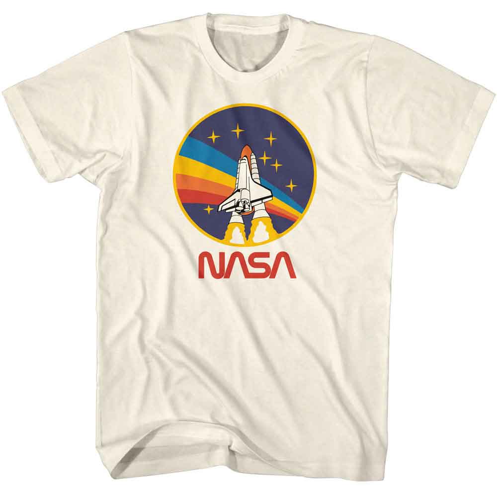 Natural NASA t-shirt featuring a NASA patch style design