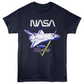 Navy NASA t-shirt featuring a Discovery shuttle design