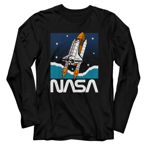 NASA Long Sleeve T-Shirt - Shuttle in Space