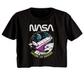 NASA Ladies Crop Top - Explore the Universe - Black