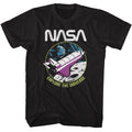 Black NASA t-shirt featuring an Explore the Universe design