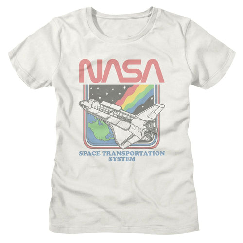 NASA Ladies T-Shirt - Rainbow STS