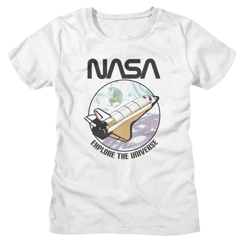 NASA Ladies T-Shirt - Explore the Universe - Natural
