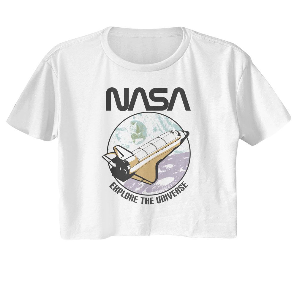 NASA Ladies Crop Top - Explore the Universe - Natural