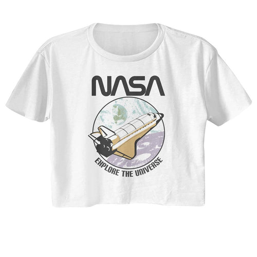 NASA Ladies Crop Top - Explore the Universe - Natural