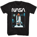 Black NASA t-shirt featuring a Planets design