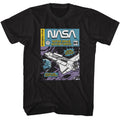 Black NASA t-shirt featuring a NASA comic cover design