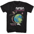 Black NASA t-shirt featuring a There Is No Planet B design