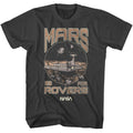Smoke Gray NASA t-shirt featuring a Mars Is for Rovers design