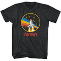 Black Heather NASA t-shirt featuring an STS-28 patch design