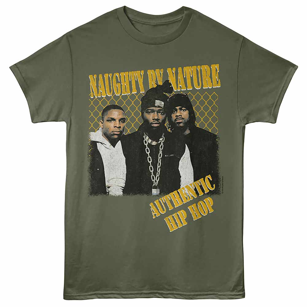 Authentic Hip Hop Naughty by Nature t-shirt in military green