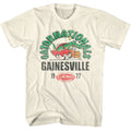 Natural NHRA t-shirt featuring an NHRA Gatornationals 77 design