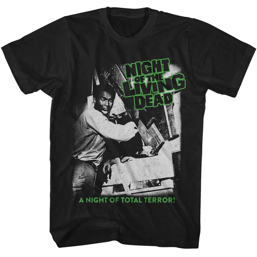 Black Night of the Living Dead t-shirt featuring a Total Terror design