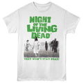 White Night of the Living Dead t-shirt featuring a Walking Zombies design