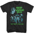 Smoke Gray Night of the Living Dead t-shirt featuring a Cool Tones Night of the Living Dead design