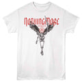 White Nothing More t-shirt featuring a Nothing More Spirits design
