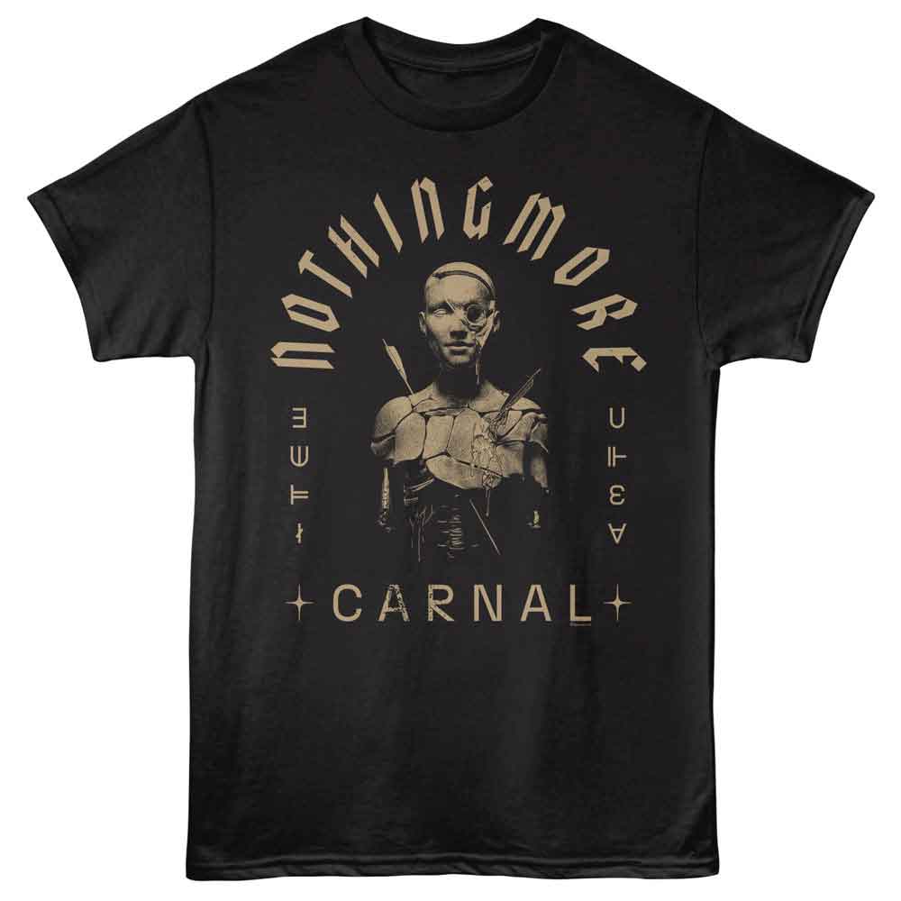 Black Nothing More t-shirt featuring a Nothing More Carnal design