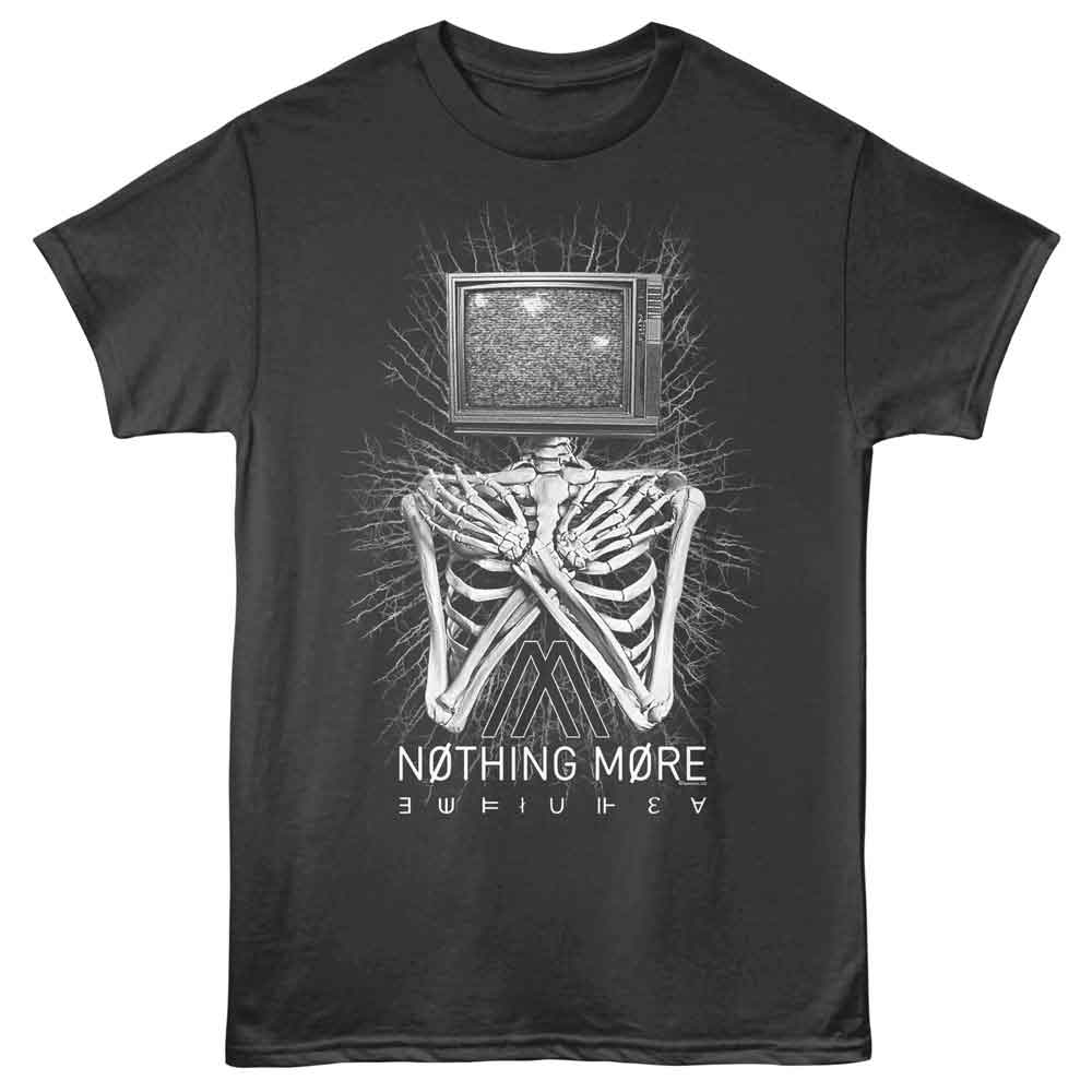 Smoke Gray Nothing More t-shirt featuring a Nothing More TV Head design